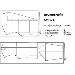 návod ŠITÍ: asymetrická mikina