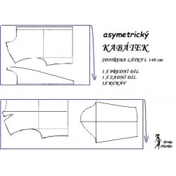 návod ŠITÍ: asymetrický kabátek, bundička, sáčko