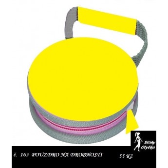 návod ŠITÍ: kruhová kapsička č. 163