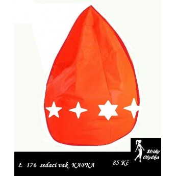 návod ŠITÍ sedací vak KAPKA č. 176