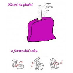 návod ŠITÍ sedací vak ŽELVA č. 534