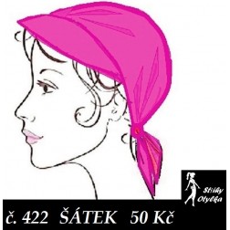 návod ŠITÍ: Šátek se štítkem