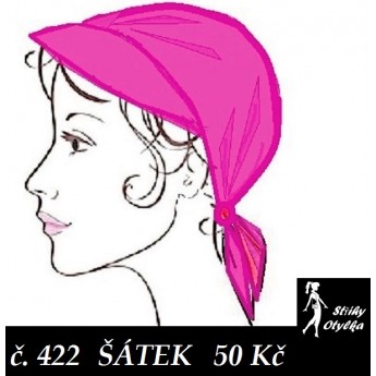 návod ŠITÍ: Šátek se štítkem