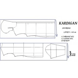 návod šití: KARDIGAN