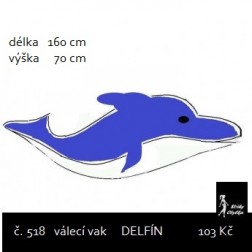 návod ŠITÍ: válecí vak delfín