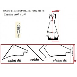 návod ŠITÍ: zástěra č. 258 a č. 259