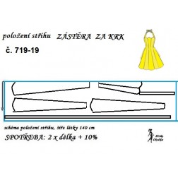 návod ŠITÍ: zástěra za krk č. 719-19