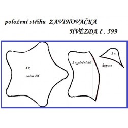 návod ŠITÍ: ZAVINOVAČKA hvězda