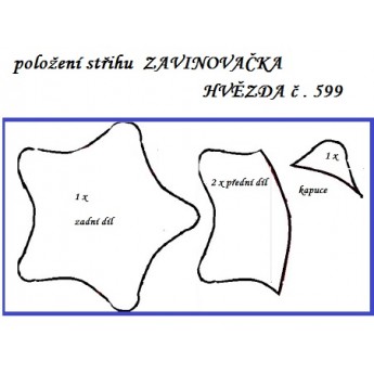 návod ŠITÍ: ZAVINOVAČKA hvězda