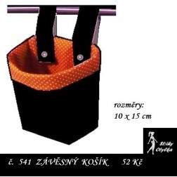 návod ŠITÍ: ZÁVĚSNÝ KOŠÍK, střih č. 541