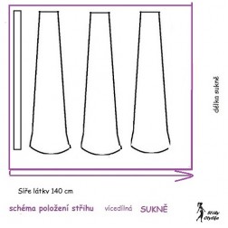 návod ŠITÍ: sukně tulipánová vícedílná