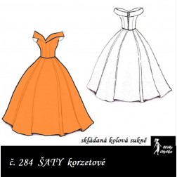 návod ŠITÍ: Korzetové šaty č. 284