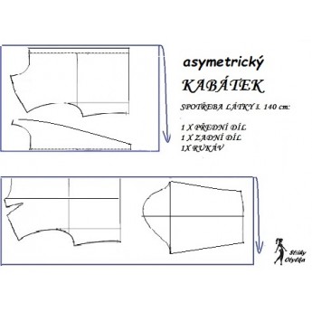 návod ŠITÍ: asymetrický kabát, bunda, sako