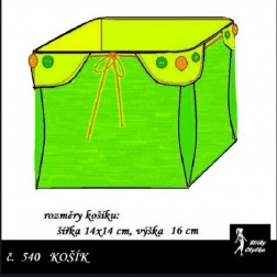 návod ŠITÍ: KOŠÍK, střih č. 540