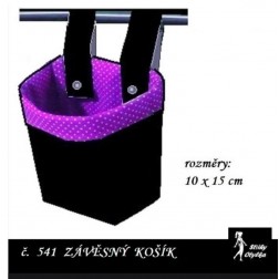 návod ŠITÍ: ZÁVĚSNÝ KOŠÍK, střih č. 541