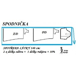 návod ŠITÍ: SPODNIČKA, rovný střih