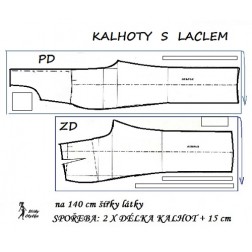 návod ŠITÍ: Kalhoty s laclem