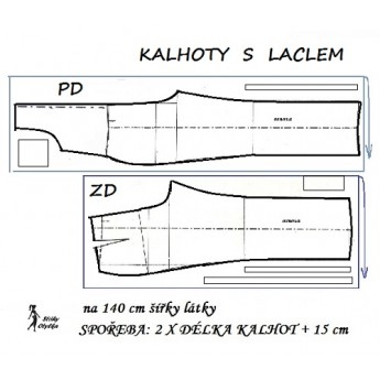 návod ŠITÍ: Kalhoty s laclem