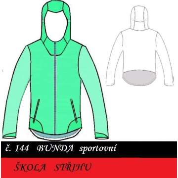 Škola střihu - PÁNSKÁ BUNDA S KAPUCÍ