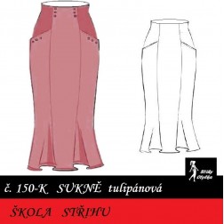 Škola střihu - SUKNĚ tulipánová, Cecilka