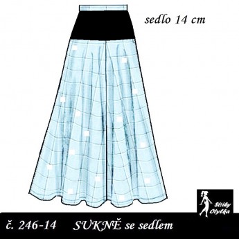 Sukně se sedlem 14 cm, Aneta