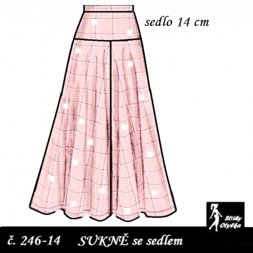 Sukně se sedlem 14 cm, Aneta