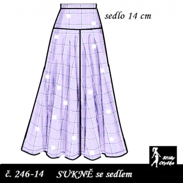 Sukně se sedlem 14 cm, Aneta
