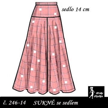Sukně se sedlem 14 cm, Aneta