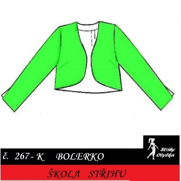 Škola střihu - BOLERKO Draha