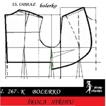 Škola střihu - BOLERKO Draha