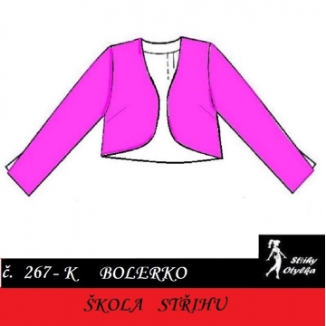 Škola střihu - BOLERKO Draha