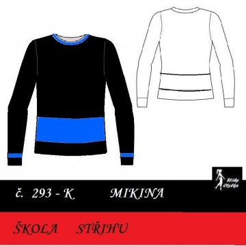 Škola střihu - MIKINA Štěpánka