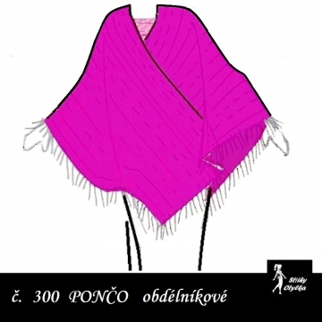 Pončo obdélníkové Mariana