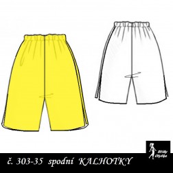 Spodní kalhotky vzor č. 35 s nohavičkou Augusta