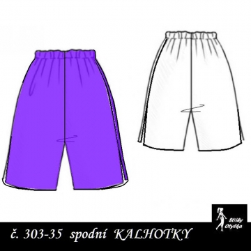 Spodní kalhotky vzor č. 35 s nohavičkou Augusta