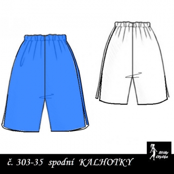 Spodní kalhotky vzor č. 35 s nohavičkou Augusta