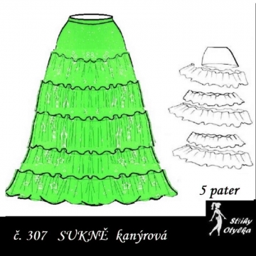 Volánová sukně, Dagmar