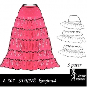 Volánová sukně, Dagmar