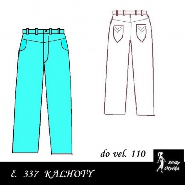 Riflové kalhoty Xenie, do vel. 110