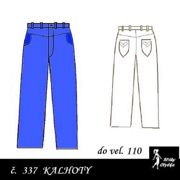 Riflové kalhoty Xenie, do vel. 110
