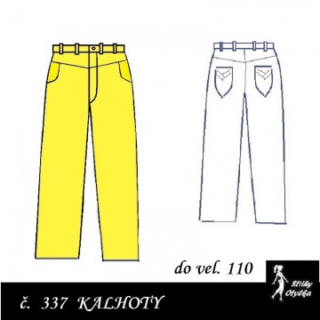 Riflové kalhoty Xenie, do vel. 110