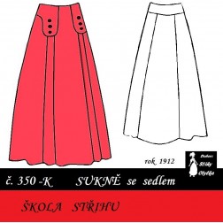 Škola střihu - SUKNĚ rozšířená Petra