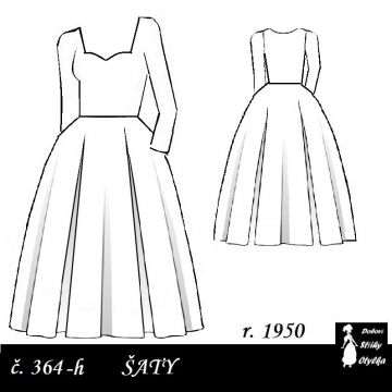 Šaty Věrka, r. 1950