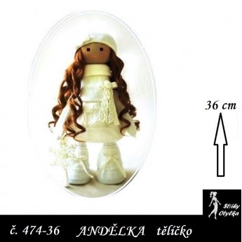 Andělka Aninka tělíčko s oblečky, VP 36 cm
