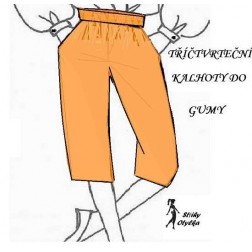 Tříčtvrteční kalhoty Málinka