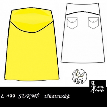 Sukně se sedlem mateřská, Beáta