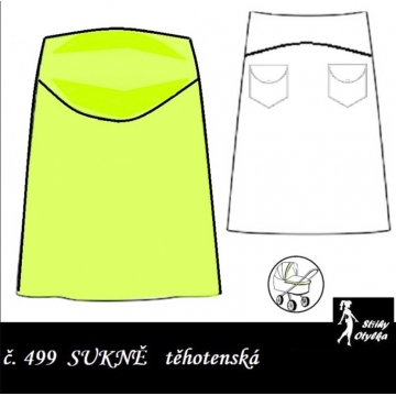 Sukně se sedlem mateřská, Beáta
