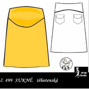 Sukně se sedlem mateřská, Beáta