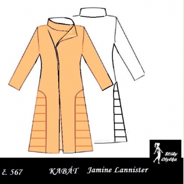 Pánský kabát Jamie Lannister