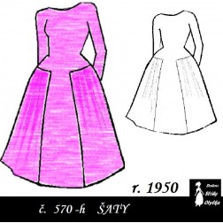 Šaty Vlasta, r. 1950